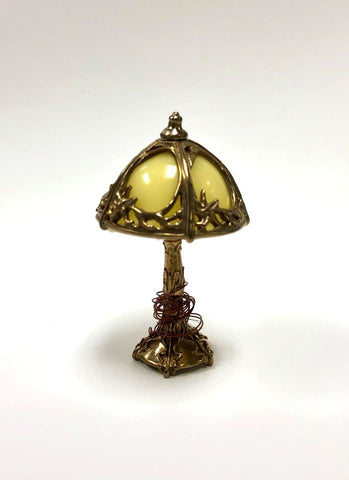 Globe Desk Lamp, Soft Yellow Shade by Jim Pounder