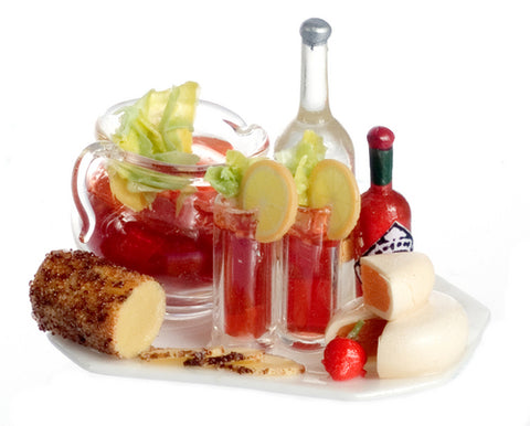 Bloody Mary Serving tray with Cheeses