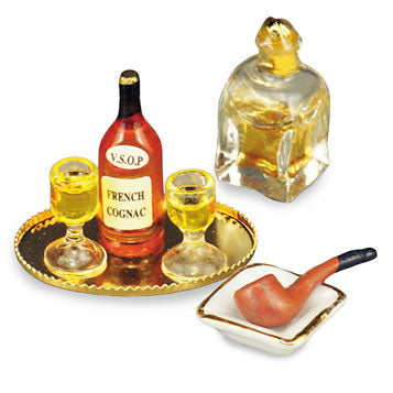 Evening Cognac Set with Pipe