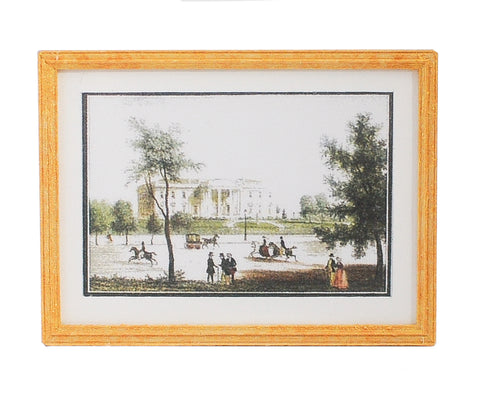 Print, Matted and Framed, Historic Whitehouse Pastoral