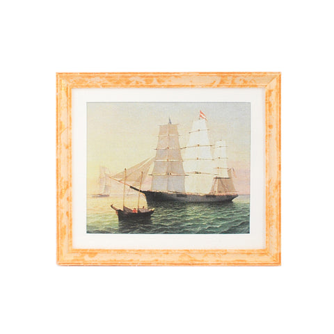 Framed Print with Tall Ships