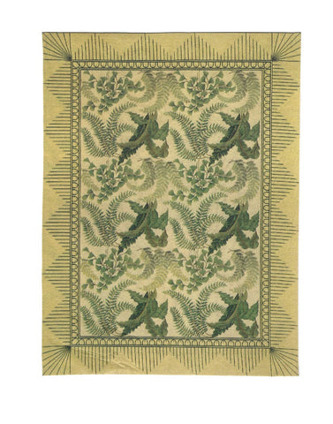 Area Rug With Ferns, Style 228