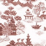 China Grove Burgandy Wallpaper
