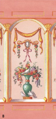 French Bouquet Blush Mural Wallpaper