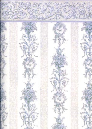 Blue Symphony Stripe Wallpaper