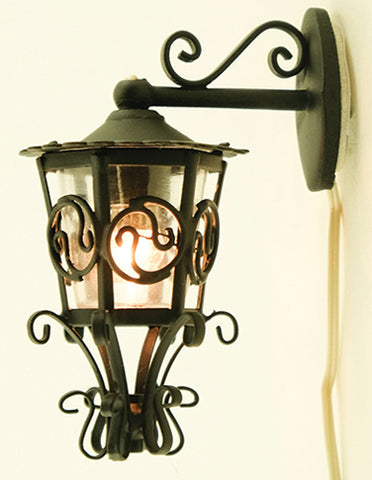 Ornate Carriage Lamp, Downward Hanging