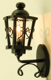 Ornate Coach Lamp, Black