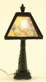 Ornate Tiffany Lamp, Electrified
