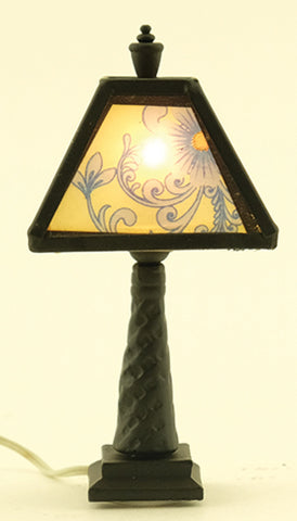 Ornate Tiffany Lamp, Electrified
