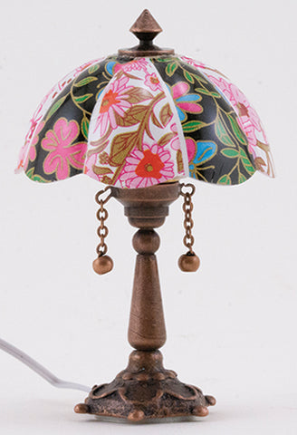 Floral Tiffany Table Lamp, Electrified