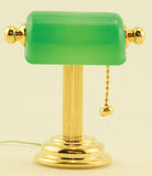 Desk Lamp with Green Shade, Electrified