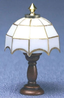 Tiffany Table Lamp, White Shade