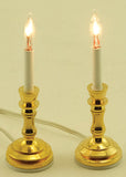 Candlesticks, Electrified, Pair by Miniature House, Electrified