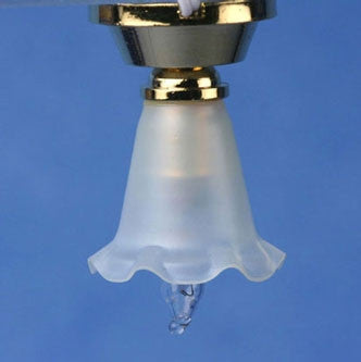 Ceiling Fixture with Small Tulip Shade