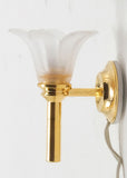 Frosted Tulip Sconce