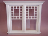 Atherton Double Window, White