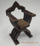 Medieval Shakespearean Wood Chair