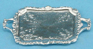 Silver Serving Tray with Handles