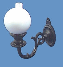 Sconce, Black withe White Globe, Non Electric