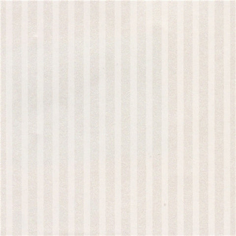 White on White Stripe Prepasted Wallpaper