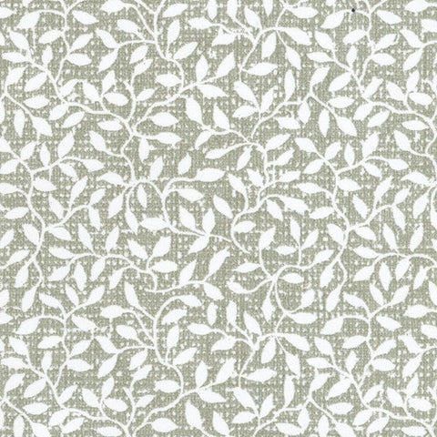 White and Green Mini Leaf Prepasted Wallpaper, Discontuned