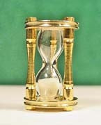 Hour Glass, Brass and Glass