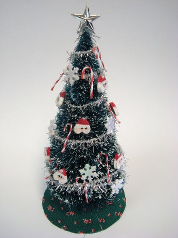 Christmas Tree, Santa Ornaments