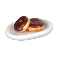 Glazed Donuts on a Plate