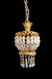 Petite Hanging Lamp Deluxe Fixture with Swarovski Crystals Style No. 31