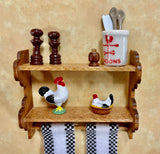 Kitchen Shelves with Provincial Theme