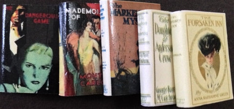 Mystery Novels, Victorian, Set of 5