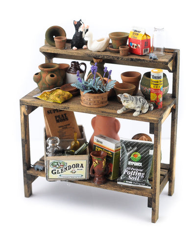 Potting Bench with Garden Accessories