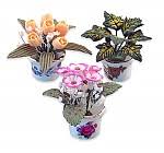 Set of Three Potted Plants by Reutter Porzellan