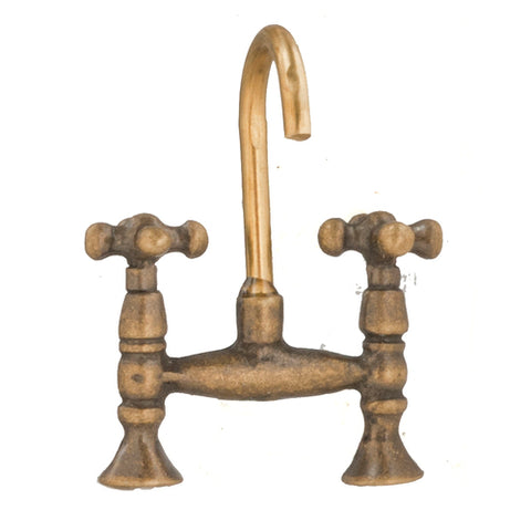 Old Fashioned Faucet Set, Antique Brass