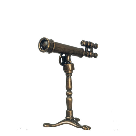 Antique Style Telescope on Stand