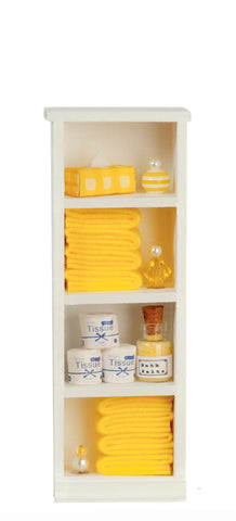 Filled Narrow Bath Cabinet, Yellow