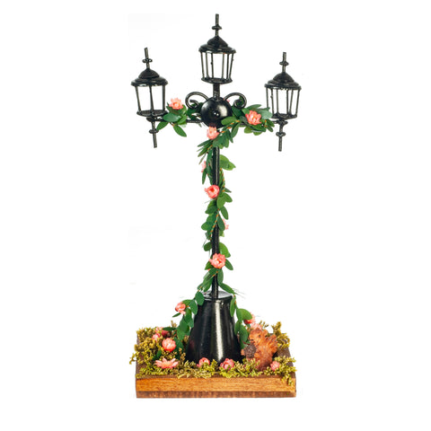 Lamppost with Flowers (Non-electric)