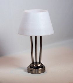 LED New Yorker Table Lamp, Pewter or Antique Brass