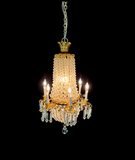 Large 6-Arm Crystal Chandelier with Swarovski Crystals, Style A
