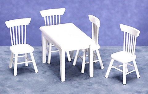 Table and Chair Set, White