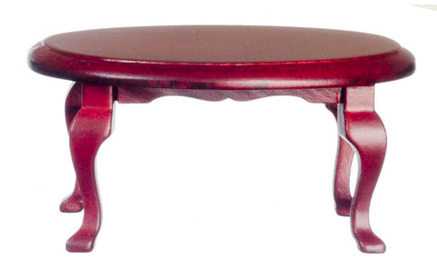 Oval Coffee Table, Mahogany