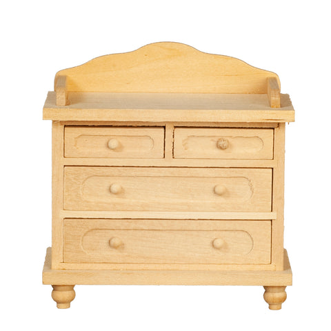 Dresser with Back, Unfinished – Dollhouse Junction Dresser with Back, Unfinished – Dollhouse Junction