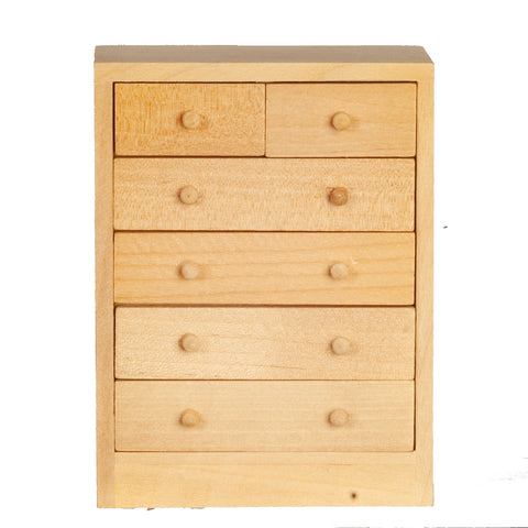 Modern Dresser, Unfinished – Dollhouse Junction Modern Dresser, Unfinished – Dollhouse Junction