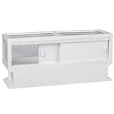Store Display Case, White, Oblong