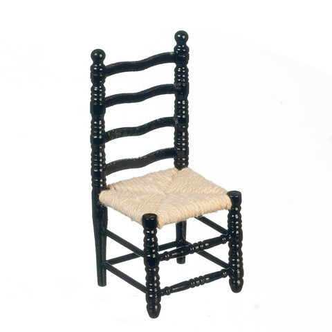 Ladder Back Chair, Black