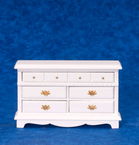 Dresser with Five Drawers, White, LAST ONE