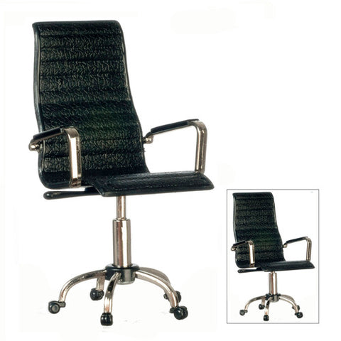 Desk Chair, Black Modern Swivel