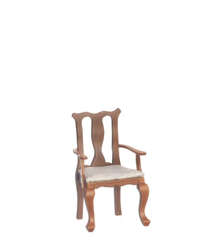 Arm Chair,  Queen Anne Style, Walnut