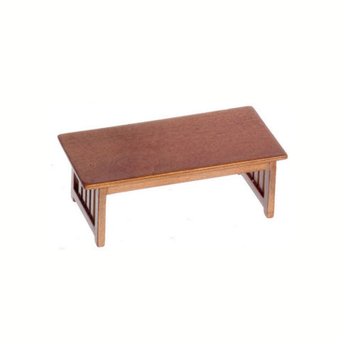 Mission Style Coffee Table, Walnut Finish