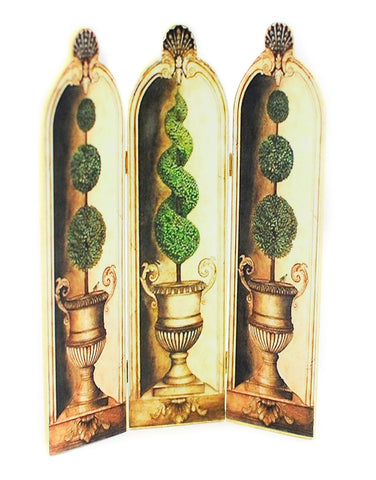 Folding Screen with Topiary